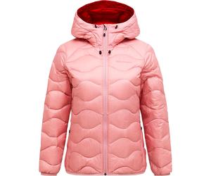 Peak Performance - Water-repellent and windbreaker insulated jacket - W Helium Down Hood Jacket Warm Blush Red Pompeian for Women - Size S - Pink Pink S