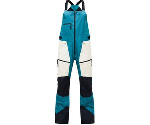 Peak Performance - Waterproof ski touring salopettes in GORE-TEX® PRO - W Vertical Gore-Tex Pro Bib Hydro Fresh Sand Fog for Women - Size S - Blue Blue S