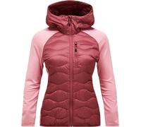 Peak Performance - Windbreaker and water-repellent insulated jacket - W Helium Down Hybrid Hood Wild Rouge Warm Blush for Women - Size M - Pink Pink M