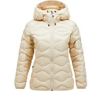 Peak Performance - Women's Hooded Down Insulated Jacket - W Helium Down Hood Jacket Sand Fog for Women - Size XS - Beige Beige XS