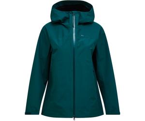 Peak Performance - Women's Waterproof Hiking Jacket - W Treeline Shell Jacket Ponderosa Pine for Women - Size S - Green Green S