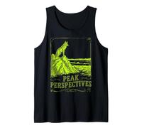 Peak Perspectives Wolf on Rock Vintage Design Tank Top