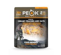 Peak Refuel Creamy Peaches and Oats | Chad Mendes Signature Meal | Premium Freeze-Dried Variety Meals | Hunting, Survival, Camping, Backpacking Food | High-Protein Game Meats | MRE | Made in USA