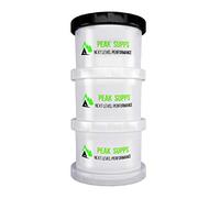 Peak Supps Power Tower - 3 x 180ml Air Tight Compartments | Container | Pillbox | Tablet Holder