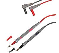 Peak Tech 1 Pair Flexible Multimeter Test Leads 120cm, Safety - Test Kit Cable, 1000V AC / DC, 10A, Cat III / IV, 1, TKS Pack of 4
