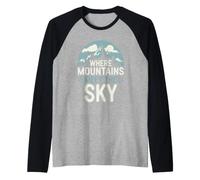 Peak Travel Mountain Escapes Adventurous Hikes Cozy Cabin Raglan Baseball Tee