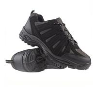 PEAK VALLEY MENS HIKING BOOTS WALKING ANKLE LACE UP ANKLE CASUAL TRAIL TREKKING TRAINERS SHOES (BLACK GREY, UK Footwear Size System, Adult, Men, Numeric, Medium, 11)