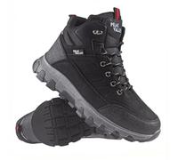 PEAK VALLEY Men's Hiking Walking Ankle Boots, Rugged Winter Trekking Trainers, Outback (BLACK, UK Footwear Size System, Adult, Men, Numeric, Medium, 10)
