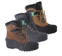 PEAK VALLEY Mens Snow Boots Winter Warm Thermal Lined Ankle Boots Waterproof Outdoor Mucker Stable Walking Hiking Trekking (BLACK, uk_footwear_size_system, adult, men, numeric, medium, numeric_11)