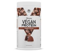 PEAK Yummy Vegan Protein - 450g Flavour Nougat Praliné I 15 Servings I Protein Sources: Pumpkin, Fava Bean, Pea, Almond, Hemp I GMO-Free I Gluten-Free