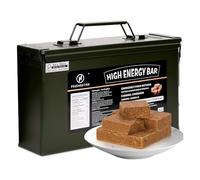 PEAK4RATION High Energy Bar | Long Shelf-Life Compressed Biscuits - Caramel Cinnamon | 3kg (12x250g Metal Tin) | 13728 kcal Outdoor & Emergency Ration Bar | Hardtack Compact Survival Preparedness Food