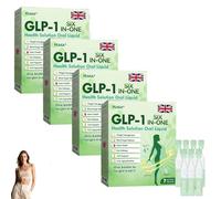 PEAKA GLP-1 Six-in-One Health Solution Oral Liquid, Advanced GLP-1 Oral Liquid, Multi-Action GLP1 Drops, Natural Plant Extract, for Men & Women (4pc)