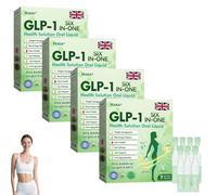 PEAKA GLP-1 SIX-in-ONE Health Solution Oral Liquid, Advanced GLP-1 Oral Liquid, PEAKA GLP-1 Drops, GLP-1 Ampoule, GLP-1 Peptide Complex Serum, Natural Plant Extract, for Men & Women (4)