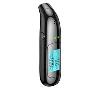 PEAKGEAR Breathalyser with USB Battery, Professional Alcohol Meter, Police Accurate with Digital Blue LCD Display, Mouthpieces Unnecessary, Alcohol Tester, for Use at Home or at Parties