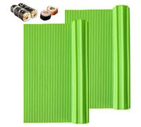 PEAKGEAR Premium Silicone Sushi Making Kit,Non-Stick Reusable Sushi Rolling Mat for Beginners,Dishwasher Safe Sushi Plate Mat,8.6 x 7.8 Inches,Flexible Design with Hanging Hole for Easy Storage