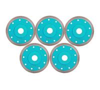 PEAKIT Supper Thin Tile Blade 4.5 Inch 5 Pack Diamond Porcelain Saw Blade Ceramic Cutting Disc Wheel for Angle Grinder