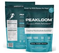 PEAKLOOM Creatine Monohydrate Gummies, 5000mg Creatine, 1000mg Beta-Alanine, with Added Magnesium & VIT B12, 90 Vegan Gummies, Gym Supplement for Men & Women (30 Day Supply, Blueberry Flavour)