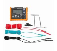 PEAKMETER MS2302 Digital Earth Tester High Accuracy 0 4K Ohm 100 Groups Data Logging Large LCD Backlight for Electrical Engineers Industrial Use