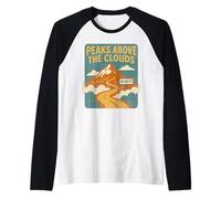 Peaks Above Clouds Shirt Fourteener Road Summit Dream Raglan Baseball Tee