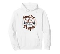 Peaks Before People Funny Hiking Pullover Hoodie