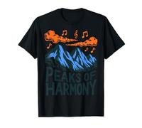 Peaks of Harmony Mountain Music Design T-Shirt