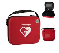 PEAKSEE Portable Defibrillator Container, with Remote Control Signal Hole, Size:H24*W21*D11cm, AED Storage Bag Emergency Storage Bag, Eye-catching Cross Symbol