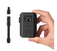 Peakspeak Mini Electric Bike Pump AS260PRO, 120PSI Portable Bicycle Pump with Gauge & Auto Stop, USB-C Rechargeable, Precision Inflation for Presta/Schrader Valves, Road Bike, MTB & Motorcycle