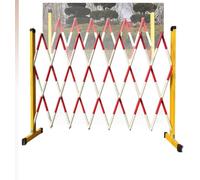 PEAKSTORM Retractable Mobile Barriers for Driveways, Schools, Hospitals, with Wheels, Easy To Move Traffic Safety Barriers Expandable Metal Barricade,1.2 * 6m