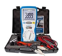 Peaktech 2705 - Digital-Milliohmmeter with 4 Pin Kelvin Test Leads, Distance Measurement, TÜV/GS, Multimeter, Continuity Tester, LCD Display with Bargraph - Cat III 1000 V