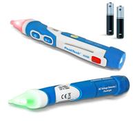 PeakTech P 1032 - AC voltage tester 12-1000 V AC with vibration, LED Signal Lamp & Vibration 12-1000V AC Operating Range, Non-Contact Voltage Tester, Current Tester, Multimeter Pen - 160 x 28 mm,Blue
