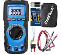 PeakTech P 1041 - TRMS Digital Multimeter 4,000 Counts, Auto Range, Voltage, Current, Resistance, Capacitance and Continuity Tester, 600V - CAT III