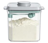 PEAKTOP Milk Powder Dispenser, 1700ml Transparent Formula Powder Pots | Stackable Milk Powder Dispenser Pot With Lid, Airtight Containers Food Storage Container For Cereal, Machine, Coffee