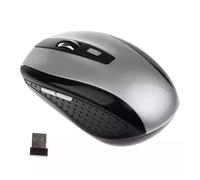 PEAKTREND 2.4GHz Wireless Mouse Portable Intelligent Gaming Mouse Optical Scrolling Player Mice USB Receiver for PC Laptop - Grey