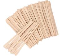 PEAKTREND 200Pcs Wooden Wax Sticks Wood Waxing Spatulas Craft Applicators Hair Removal for Body Legs Facial Eyebrow Lip Nose Brow Facial Smooth, Skin-Spa Home Usage