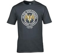 Peaky Blinder T-Shirt Alfie Solomon Rum &Amp Choke TV BBC Shelby Tom Hardy Dark Grey(X-Large)