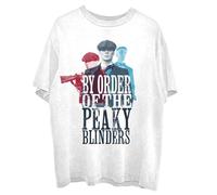 Peaky Blinders 3 Tommys Official Tee T-Shirt Mens Unisex (XX-Large) White