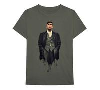 Peaky Blinders Dripping Tommy Logo T-Shirt in Green | Size: Small Peaky Blinders Green S