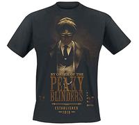 Peaky Blinders - Gangs Of Birmingham Est 1919 Men T-Shirt Black XXL, 100% Cotton, Regular