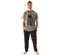 Peaky Blinders Men's Adult T-Shirt & Lounge Pants (Grey) in Grey | Size: Medium Peaky Blinders Grey M