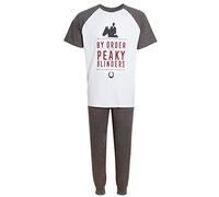 PEAKY BLINDERS Mens Pyjamas for Men Teen Boys Short Sleeved T-Shirt + Lounge Pants Set Gift