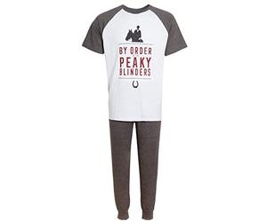 PEAKY BLINDERS Mens Pyjamas Grey XL