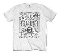Peaky Blinders Men's Tee: Garrison Pub T-Shirt, White (White White), Large (Size:Large)