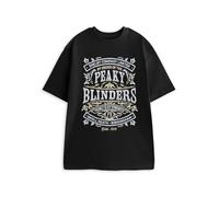 PEAKY BLINDERS Shelby Company Limited Black Graphic Tee | Family is My Strength Birmingham 1919 Print Short Sleeve Crew Neck T-Shirt | 100% Cotton Mens Top | Official Merch