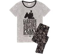 Peaky Blinders Short Sleeve Long Leg Pyjama Set | Grey | Official Merch Grey