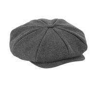 Peaky Blinders Tommy Shelby Herringbone Bakerboy Newsboy Flat Cap Hat 1920 Grey