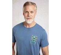 Peaky Flounders Artist T-Shirt Weird Fish Mid Blue XL