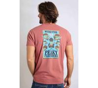 Weird Fish Peaky Flounders Back Print Artist T-Shirt Rosewood Size XL