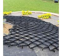 Pealihuy Gravel Stabiliser Grid Gravel/Grass Grid Paver Path Base Mat For Greenhouse, Deck,Turf Lawn, Shed,Slope, Driveways,Parking Lots, Garden,2mX10m(6.5ftX33ft)