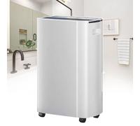 pealiritansemen 20L/Day Compressor Dehumidifier with 5L Water Tank + Drain Hose, Compact Touch Control Dehumidifiers, 40%-70% Humidity Regulation, 24H Timer, for Home/Office/Bathroom/Bedroom