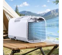 pealiritansemen 4777 BTU Tent Air Conditioner, Compact Portable Air Con Unit with Real Compressor Cooling, 600W Power, AC/DC Connection and 12H Timer for Camping, Campervan and RV
